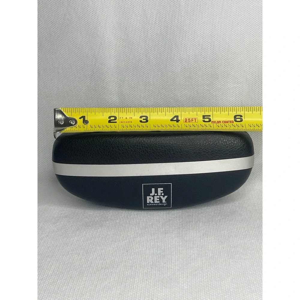 J.F. Rey Sunglasses Glasses Clamshell Case ONLY Black Silver Classic Standard